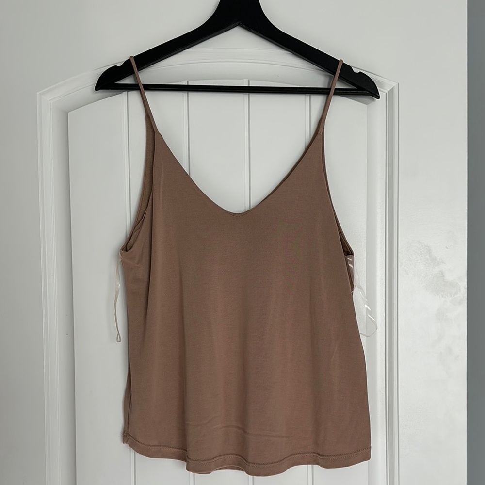 Women's Brown Sleeveless Top